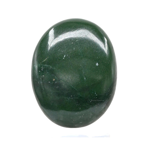 Dark Green Aventurine Palm Stone - Pocket Massage Worry Stone for Natural Body Chakra Balancing, Reiki Healing and Crystal Grid Green Aventurine (Dark)