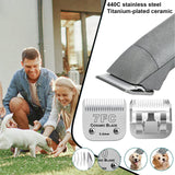 7FC Blade Dog Grooming Clipper Blade Compatible with Andis Pet Clipper /Oster A5/Wahl KM Series Dog Clipper ,Ceramic Blade & Stainless Steel Blade 1pc 7fc:1/8''(3.2mm)
