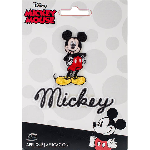 Wrights Disney Iron-On Mickey Mouse Body with Script Applique