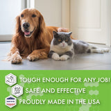 deSTINKed Pet Odor Eliminator | Spray & Play Triple-Action Formula | Safe for Fabrics, Upholstery, Carpets, & Fur | 24oz | Made in USA