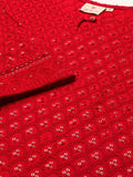 ZOLA Black Rayon Keyhole Neck 3/4th Sleeves Chikankari Embroidery Ethnic Wear Kurta for Women(232656)
