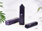 AMOYSTONE Large Healing Crystal Obelisk Towers Lepidolite Point Wand Home Decor Reiki Healing 1.1-1.7 LBS 1.1-1.7 Pound
