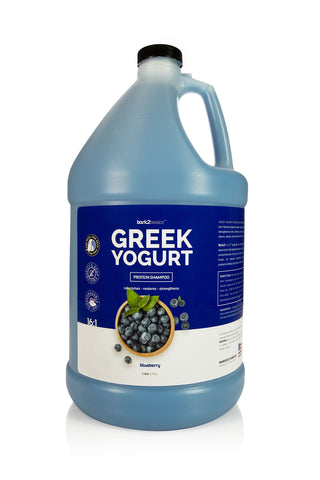 Bark2Basics Blueberry Greek Yogurt Shampoo, 1 Gallon - Protein Pet Shampoo, All Natural Ingredients, Restores Moisture, 16 to 1 Dilution, Gentle Clean