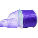 Morex Ribbon Wired Chiffon Ribbon, 2.5-in x 20-Yd, Purple