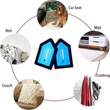Pets4Luv Pet Hair Detailer Portable Hair Remover for Dog and Cat Hair Easy to Clean The Couch, Home and Car Fabric, Fur Removal Brush for Detailing 2 Packs Flag Blue