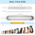 WeinaBingo Dog Nail File Paw Grooming, Gentle, Painless Pet Nail Filer for Claws and Paws, Ideal for Dogs, Cats, Birds