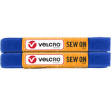 VELCRO Brand Sew on Tape 4ft x 3/4 in for Fabrics Clothing and Crafts, Substitute for Snaps and Buttons, Cut Strips to Length, Royal Blue