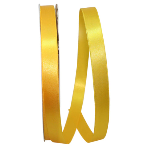 Reliant Ribbon 5000-079-03C Double Face Satin Allure Dfs Ribbon, 5/8 Inch X 100 Yards, Yellow