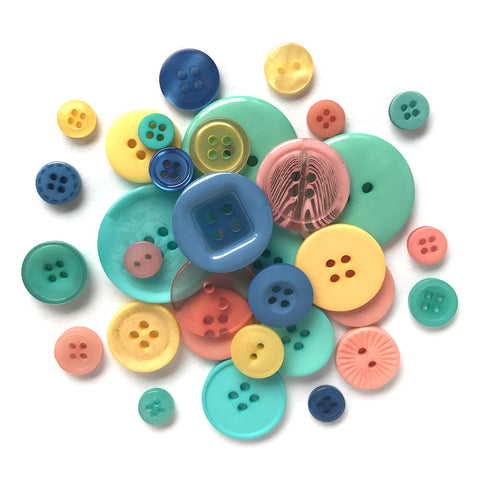 Buttons Galore and More Basics & Bonanza Collection – Extensive Selection of Novelty Round Buttons for DIY Crafts, Scrapbooking, Sewing, Cardmaking, and other Art & Creative Projects 8.0 oz Glam Girl
