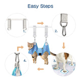 DoggyDobby Pet Grooming Hammock for Cats & Dogs, Dog Grooming Hammock Harness, Dog Sling for Nail Clipping/ Trimming (X-Small) X-Small