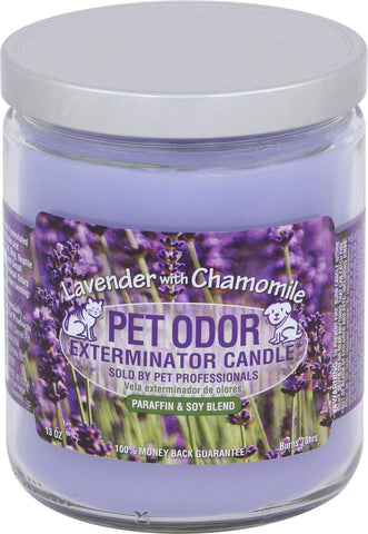 Pet Odor Exterminator Specialty Pet Products Candle, Lavender with Chamomile, 13oz - Pack of 2