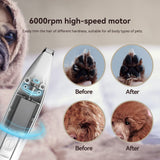 PAWBBY Dog Paw Trimmer Low Noise Cordless Electric Mini Shaver Clippers for Grooming Small Dogs and Cats Hair Around Face, Paw Pads, Eyes, Ears, Rump
