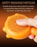 Awpland Upgrated Pet Pumpkin Brush, Cute Cat Pumpkin Self Cleaning Slicker Brush for Dogs Cats Puppy Rabbit, Professional Pet Grooming Hair Removal Tool for Short & Long Hair