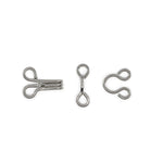 Dritz 90-3-65 Hook & Eye Closures, Nickel, Size 3 14-Count