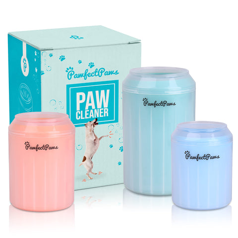 PawfectPaws Portable Dog Paw Cleaner (Extra Small, Blue) Extra Small