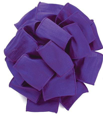Offray Wired Edge Anisha Craft Ribbon, 2-1/2-Inch Wide by 10-Yard Spool, Purple 2-1/2 Inch x 10 Yard