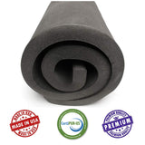 AKTRADING CO. 5" H X 24" W X 72" L CertiPUR-US Certified Rubber Foam Sheet Cushion (Seat Replacement, Upholstery Sheet, Foam Padding, Acoustic Foam Sheet) 5Inch H X 24Inch W X 72Inch L