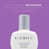 BioSilk for Dogs Silk Therapy Whitening Shampoo | Best Brightening Dog Shampoo for White Dogs to Keep A Clean, White Coat, 12 Oz Shampoo Bottle for All Dogs 12 oz - 1 Pack