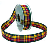 Morex Ribbon Edinburgh Ribbon, 1 inch by 27 Yards, Buchanan, 97525/25-05