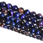 6mm 60PCS Purple Tiger Eye Galaxy Stone Beads Spacer Loose Beads for Jewelry Making DIY Bracelet 1 Strand 15 inches Energy Crystal Healing Power Purple Galaxy Tiger Eye Stone 6mm