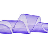 Morex Ribbon Wired Chiffon Ribbon, 2.5-in x 20-Yd, Purple