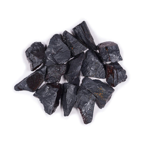 Crystal Allies 1 Pound Bulk Rough Hematite Reiki Crystal Healing Stones Large 1" 1 LB