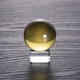 LONGWIN 40mm(1.6 inch) Solid Mini Fengshui Crystal Ball Healing Crystals(Yellow) Yellow