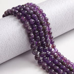 35pcs 10mm Natural Stone Beads Amethyst Beads Energy Crystal Healing Power Gemstone for Jewelry Making, DIY Bracelet Necklace