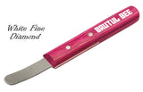 BRUTUL FIGHT Brutul Bee Stripping Metal Stone Diamond Edged for Dogs, Cats & Pets with Wooden Handle (PINK) PINK