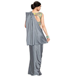 Cloud walker Women Soft Satin Silk Saree With Digital Printed Unstiched Blouse Piece(5.5m Saree +0.8m Blouse Piece).