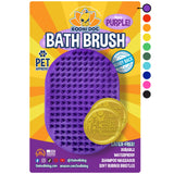 Bodhi Dog Shampoo Brush | Pet Shower & Bath Supplies for Cats & Dogs | Dog Bath Brush for Dog Grooming | Long & Short Hair Dog Scrubber for Bath | Professional Quality Dog Wash Brush One Pack Purple