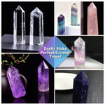 LET'S RESIN Crystal Tower Resin Molds, Large Crystal Point Silicone Molds for Resin, 3 Different Sizes Epoxy Resin Molds for DIY Resin Flowers Crystals, Faux Quartz Healing Crystal, Home Decors