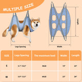 Ginkko Pet Dog Grooming Hammock Harness for Cats & Dogs, Dog Sling for Grooming, Dog Hammock Restraint Bag with Nail Clippers/Trimmer, Nail File, Pet Comb,Ear/Eye Care-M Medium
