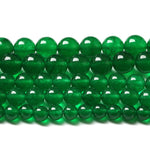 46pcs 8mm Natural Chinese Green Jade Beads Chalcedony Round Loose Gemstone Crystal Energy Healing Power Stone Beads for Jewelry Making DIY Bracelet (8mm, Chinese Green Jade)