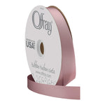 Berwick Offray 7/8" Wide Double Face Satin Ribbon, Rose Water Pink, 100 Yards Rosewater