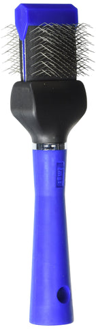 Master Grooming Tools Single-Sided Extra Firm Flexible Slicker Brushes — Versatile Brushes for Grooming Dogs - Blue, 8"L x 1¾"W Single-X-Firm