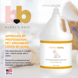 Buddy's Best Dog Shampoo for Smelly Dogs - Skin-Friendly, Oatmeal Dog Shampoo and Conditioner for Dry and Sensitive Skin - Moisturizing Puppy Wash Shampoo, Coconut Vanilla Bean Scent, 1 Gallon