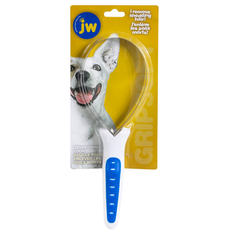 JW Pet Company GripSoft Dog Brush - Loop Blade Dog Brush for Shedding & Mats