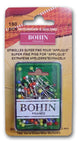 Bohin Glass Head Applique Pins, Size 12 150/Pkg
