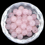 80Pcs Natural Crystal Beads Stone Gemstone Round Loose Energy Healing Beads with Free Crystal Stretch Cord for Jewelry Making (Rose Quartz, 10mm) Rose Quartz