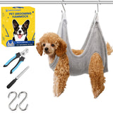 MAIYOUWENG Dog Grooming Hammock,Dog Grooming Supplies,Dog Hammock,Dog Grooming Harness,Pet Grooming Hammock,Grooming Table,Dog Nail Clipper,Dogs Cats Grooming,Claw Care (XS) XS Upgraded version (9 in 1)