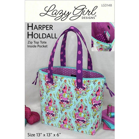 Lazy Girl Designs Harper Holdall Pattern, Multicolor Large