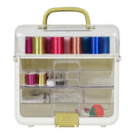 SINGER Sew-It-Goes-255 Piece Kit & Craft Organizer Sewing Case Storage with Metallic Embroidery Thread (11771)