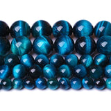 10mm 36PCS Blue Tiger Eye Beads Natural Stone Gemstone Crystal Energy Stone Healing Power Spacer Loose Beads for Jewelry Making DIY Bracelet Semi Precious Beads Strand 15 inches Blue Tiger Eye Stone 10mm