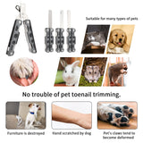 Bowite Dog Nail Clippers, Dog Nail Trimmers with Guard to Avoid Over-Cutting Nails, Professional Foldable Multifunctional 4 In1 Pet Nail Trimmers with Quick Sensor for Small Medium Large Dog Cat