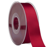 Morex Ribbon Swiss Satin Ribbon, 03525/25, 1"x 27 Yards, Sable 1" x 27 YD Cranberry
