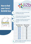 JISB Women's Ikkat Cotton Elbow Length Sleeve Blouse