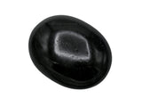 Black Tourmaline Large Palm Stone - Massage Worry Stone for Natural Body Chakra Balancing, Reiki Healing and Crystal Grid Black Tourmaline - Mental (Large)