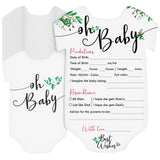 50 Pack Baby Shower Prediction and Advice Cards for Parents to Be, Party Game with Floral Design (5 x 7 In)