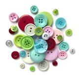 Buttons Galore and More Basics & Bonanza Collection – Extensive Selection of Novelty Round Buttons for DIY Crafts, Scrapbooking, Sewing, Cardmaking, and other Art & Creative Projects 8.0 oz Merriest